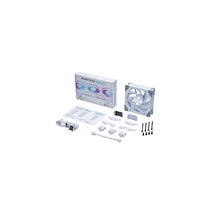 D30 Reverse White (Pack de 3x140 mm) D-RGB - PHF140D30R_DRGB_PWM_WT01_3P | Phanteks 