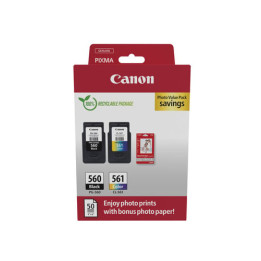 Pack Noire + Couleur - CRG PG-560 - CL-561 PVP - 3713C008 | Canon 