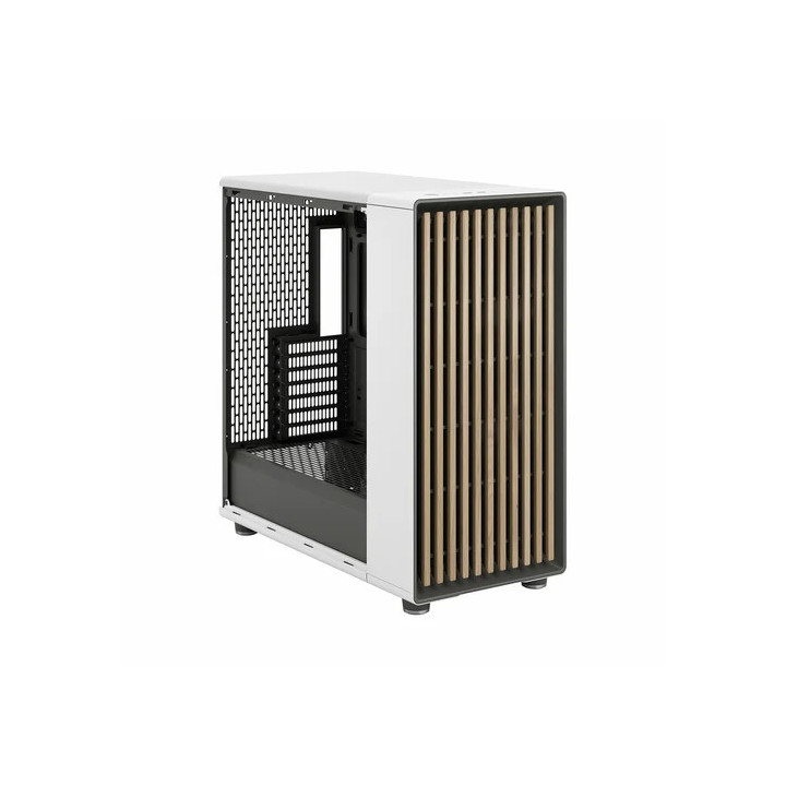 North XL Chalk White TG Clear - MT - Ss Alim - E-ATX - FDCNOR1X04 | Fractal Design 