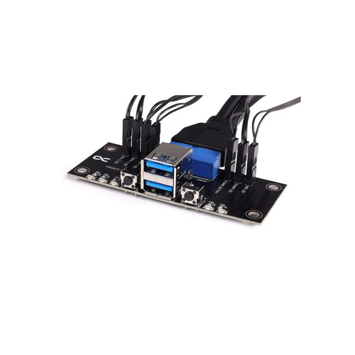 Front I - O-Panel avec USB 3.0 pour Rack 1U - 25057 | Alphacool 