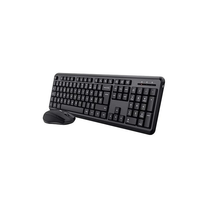 Pack Ody 2 - Clavier - Souris - Sans fil - Noir - 25023 | Trust 