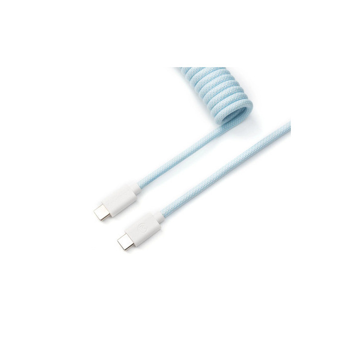 Cable Coiled Aviator - USB C - Bleu Clair - Cab19 | Keychron 