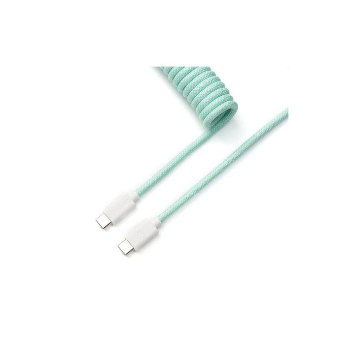 Cable Coiled Aviator - USB C - Menthe - Cab18 | Keychron 