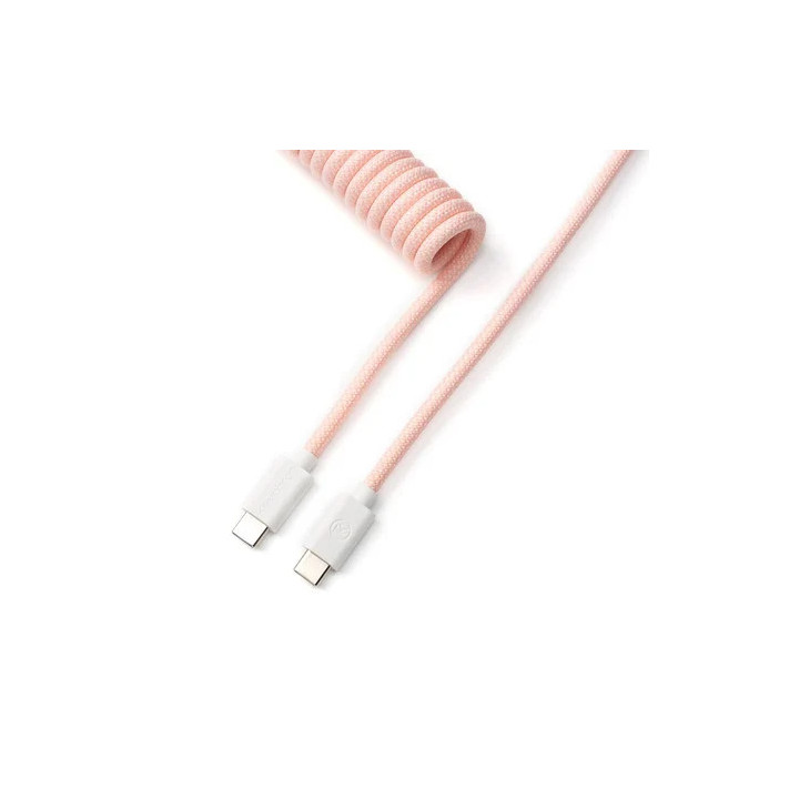 Cable Coiled Aviator - USB C - Rose Clair - Cab15 | Keychron 