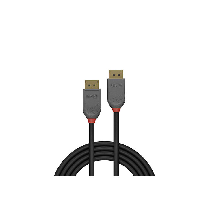 Cable Display Port Anthra Line - 1.2 - 3M - Male-Male - 36483 | Lindy 
