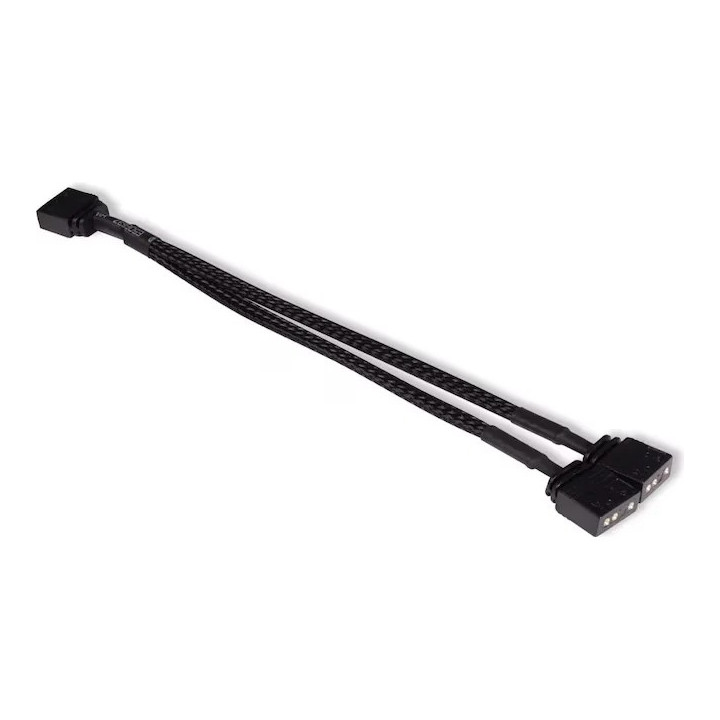 Splitter aRGB 3pin 5V vers 2x 3pin 5V - 15cm Noir - 18704 | Alphacool 