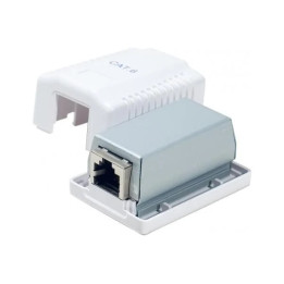 Boitier Mural CAT6 - 1 RJ45 blindé - 273260273264 | Générique 
