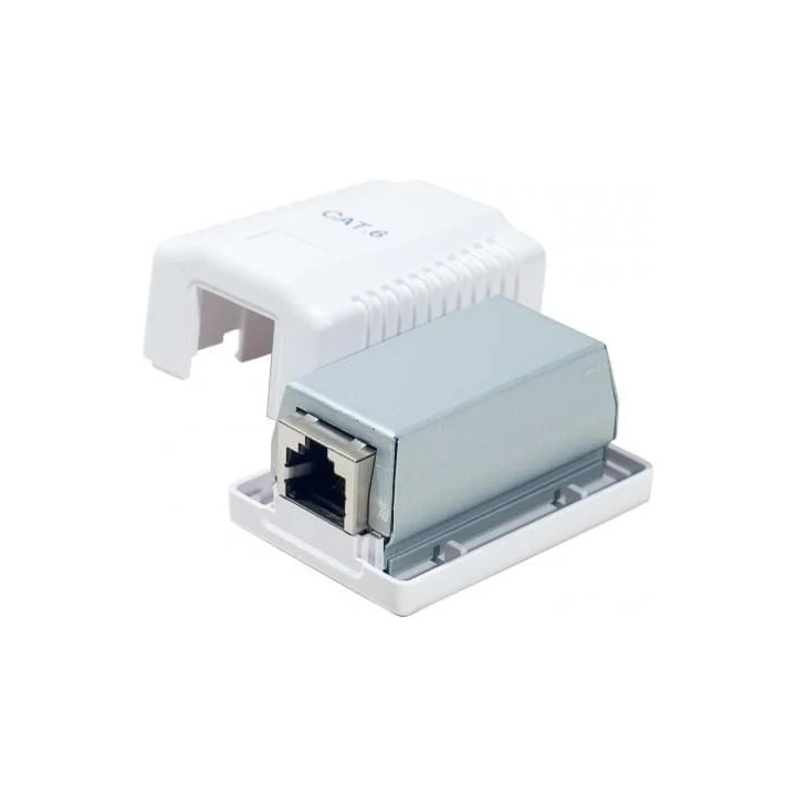 Boitier Mural CAT6 - 1 RJ45 blindé - 273260273264 | Générique 