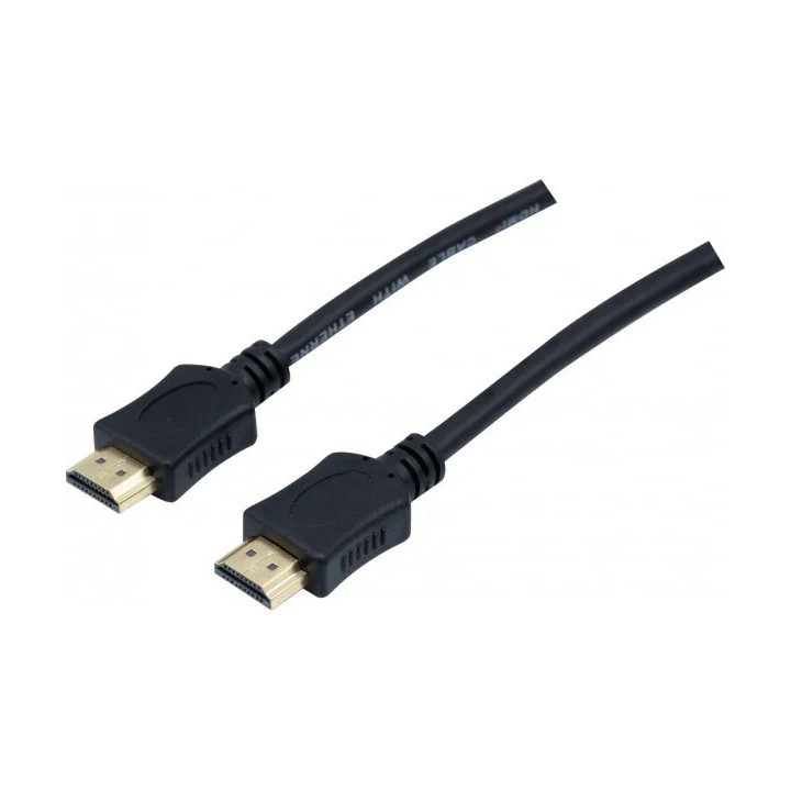 Cable HDMI HIGHSPEED avec ethernet - 0,5m Noir - ECF129409 | Générique 