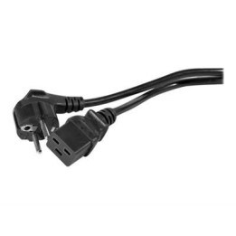 Cordon d'alimentation CEE7 - C19 noir - 3,0 m - ECF808019 | Compatible 