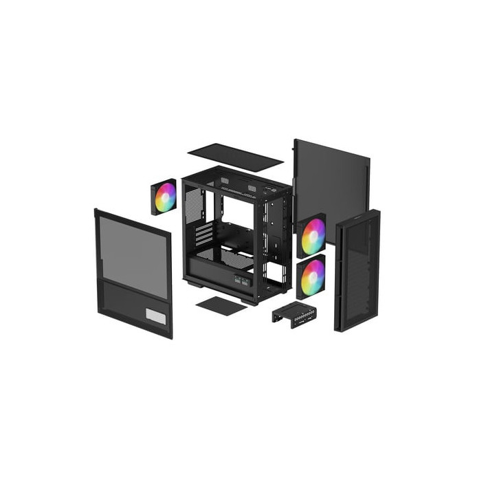CH360 DIGITAL - FT - Sans Alim - Micro-ATX - RCH360BKAPE3DG1 | Deepcool 