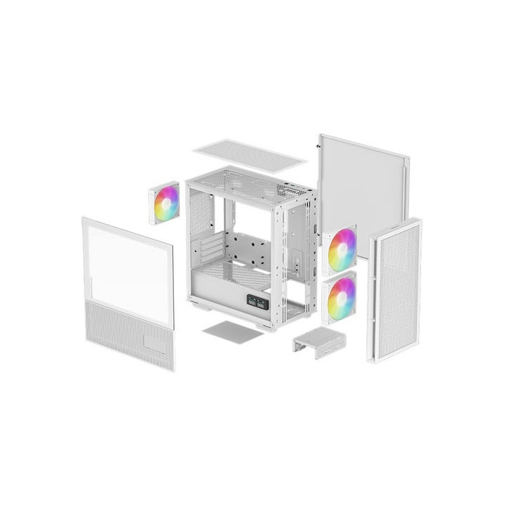 CH360 DIGITAL WH - FT - Sans Alim - Micro-ATX - RCH360WHAPE3DG1 | Deepcool 