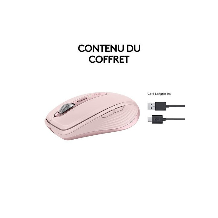 MX ANYWHERE 3S Rose - 910006931 | Logitech 