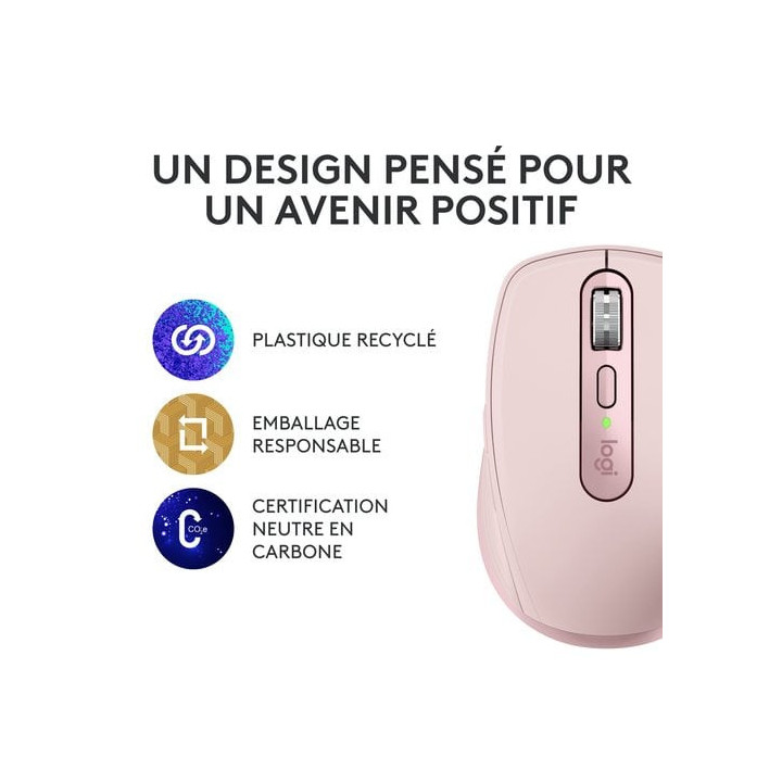MX ANYWHERE 3S Rose - 910006931 | Logitech 