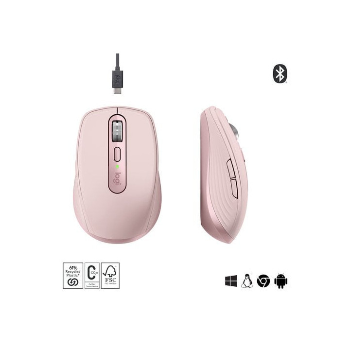 MX ANYWHERE 3S Rose - 910006931 | Logitech 