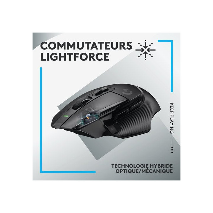 G502 X LIGHTSPEED BLACK - 910006180 | Logitech 