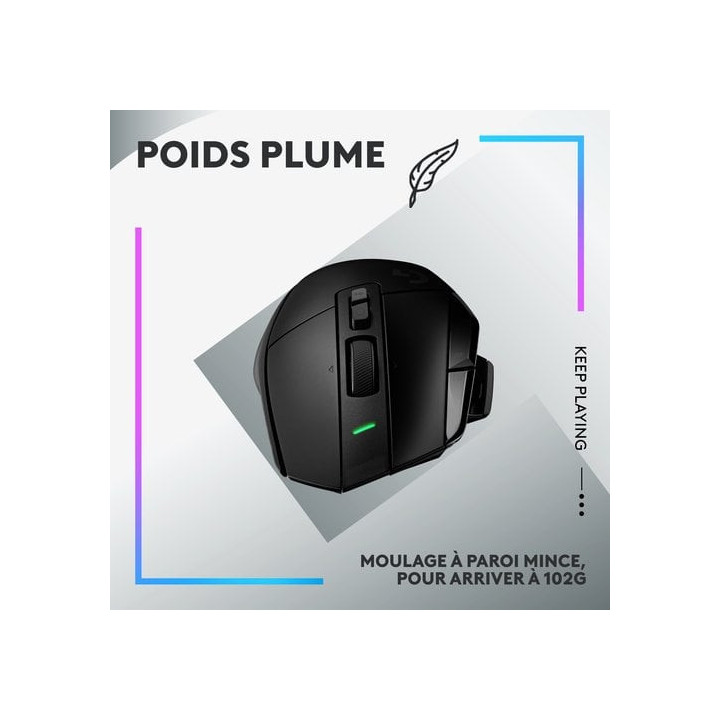 G502 X LIGHTSPEED BLACK - 910006180 | Logitech 