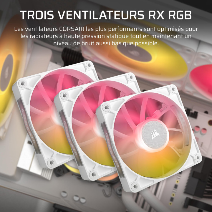 iCUE LINK TITAN - 360 RX RGB AIO - 360mm - Blanc - CW9061021WW | Corsair 