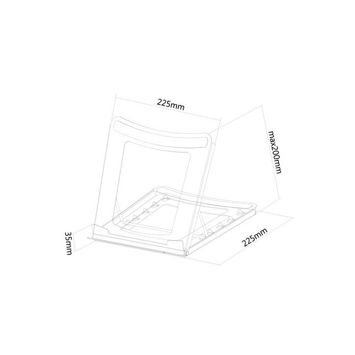 NewStar Laptop Desk Stand - NSLS075BLACK | NewStar 