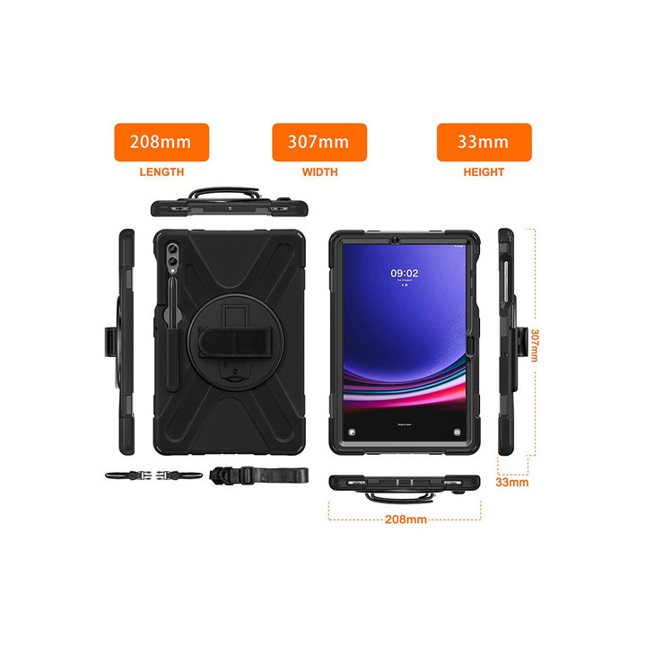 COQUE RENFORCEE pour GALAXY TAB S9+ - DYRC5017 | DLH Energy 