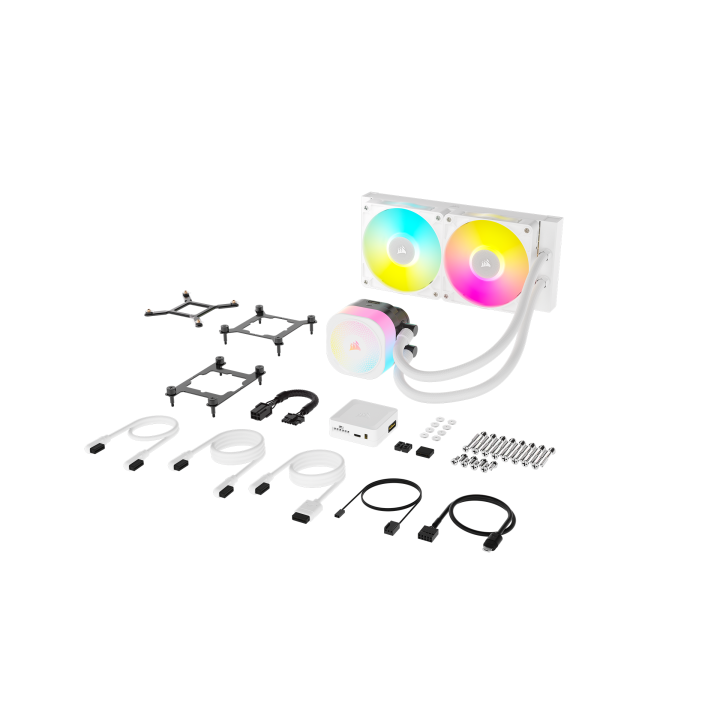 iCUE LINK TITAN - 240 RX LCD AIO - 240mm - Blanc - CW9061025WW | Corsair 
