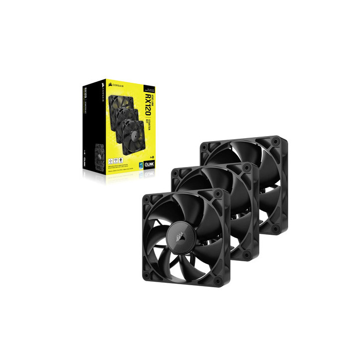 iCUE LINK RX120 - Kit de démarrage - Noir - CO9051010WW | Corsair 