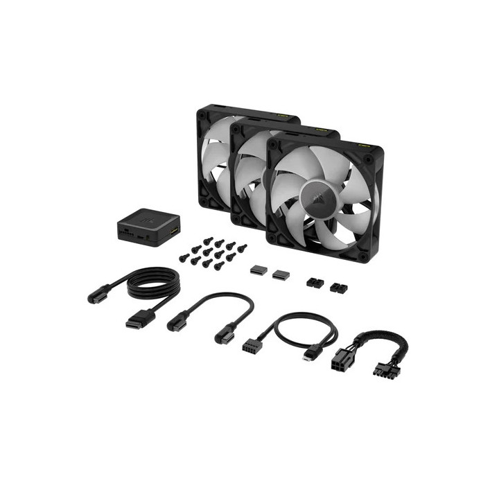 iCUE LINK RX120 RGB Triple kit - Noir - CO9051018WW | Corsair 