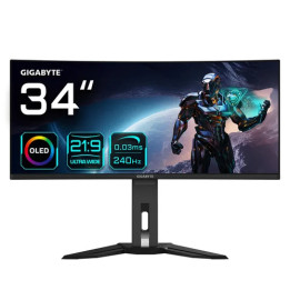 34" CURVE OLED UWQHD 240Hz - 0.03ms - USB-C - HP - MO34WQC2 | Gigabyte 