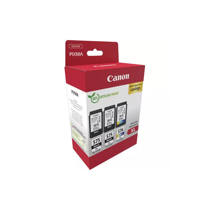 Pack de 3 cartouches - PG-575XLx2 - CL-576XL - 5437C004 | Canon 