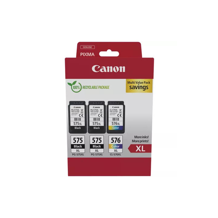 Pack de 3 cartouches - PG-575XLx2 - CL-576XL - 5437C004 | Canon 