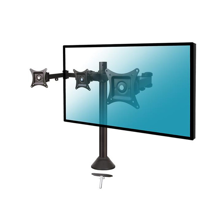 3 écrans 13"- 20" fixation bord/travers table | Kimex International 