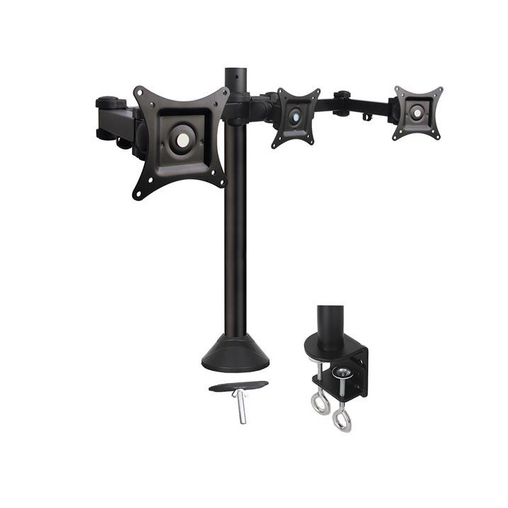 3 écrans 13"- 20" fixation bord/travers table | Kimex International 