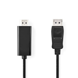 Cable Displayport vers HDMI - 1m - Noir - CCGB37100BK10 | Nedis 