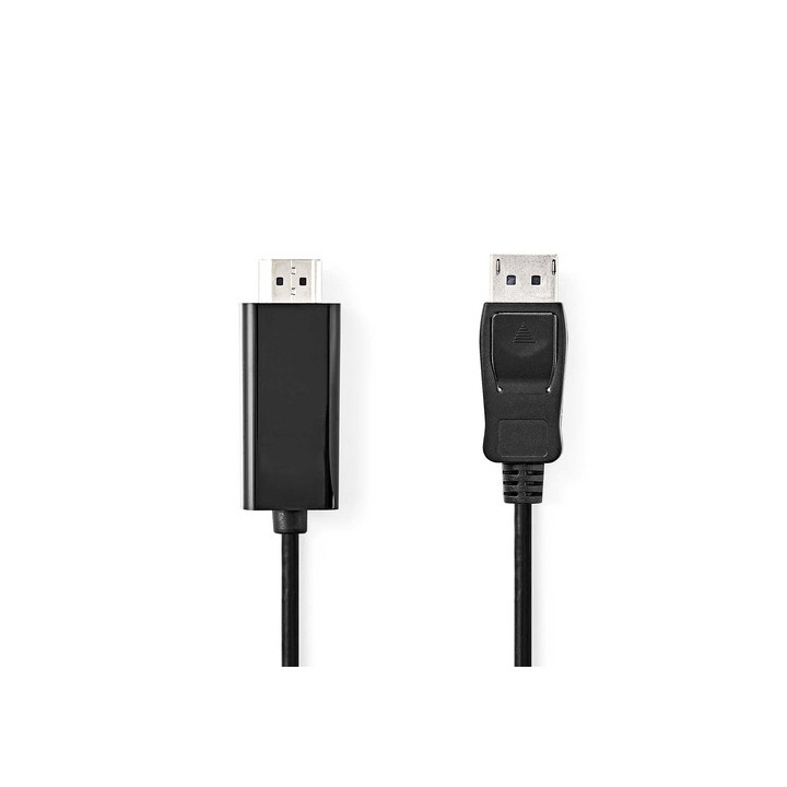 Cable Displayport vers HDMI - 1m - Noir - CCGB37100BK10 | Nedis 