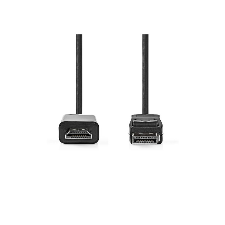 Cable Displayport vers HDMI - 1m - Noir - CCGB37100BK10 | Nedis 