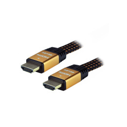 Câble plat tressé HDMI - Mâle - mâle - 3m - MC385GPZ3M | MCL Samar 