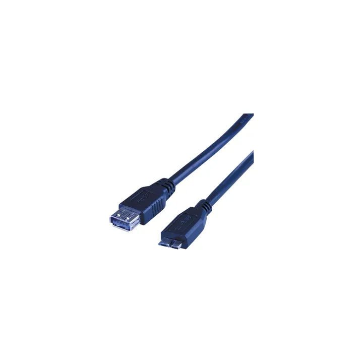 CÂBLE USB 3 OTG TYPE A FEMELLE - MICRO B MÂLE - 1M - MC923AFHBO1M | MCL Samar 