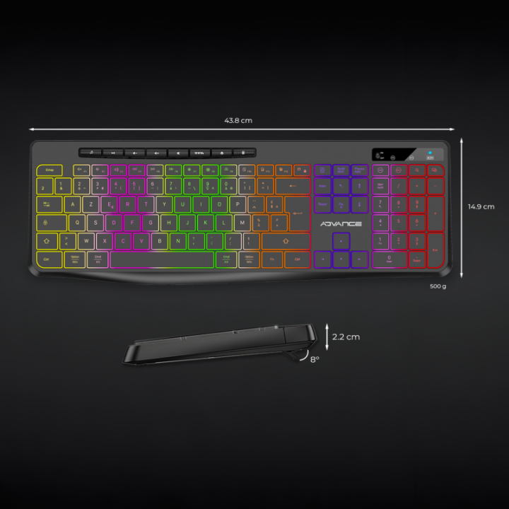 R TYPE Noir Sans fil - RGB - Batterie - IPX4 - Win et Mac - CLA310BK | Advance 