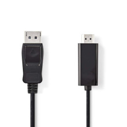 Cable DisplayPort vers HDMI - 2m - Noir - CCGB37100BK20 | Nedis 
