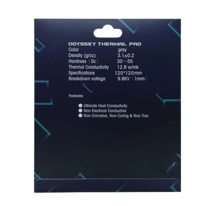 Pad Thermique 12,8 W - MK - 120x120x3mm - B091BQV5KX | Compatible 