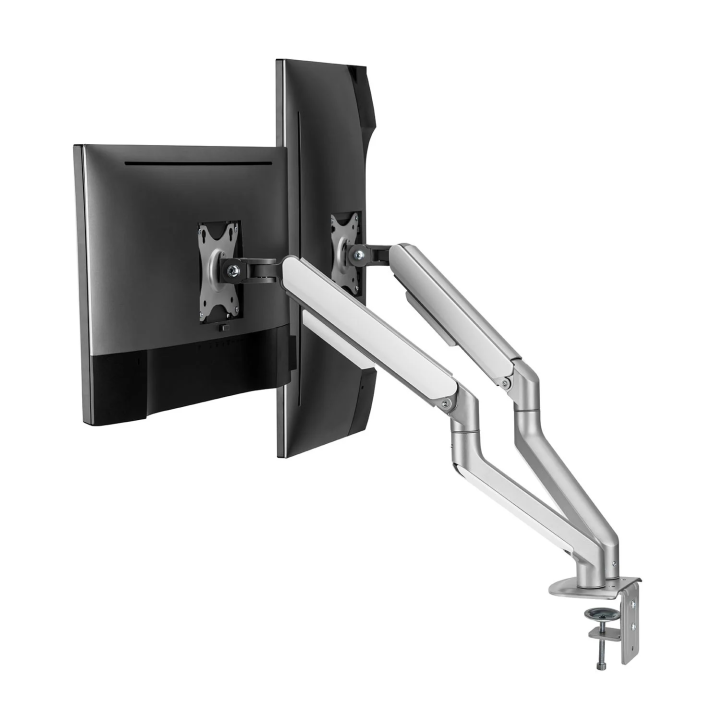 Support de bureau Full Motion 2 écrans 17"- 32" - 0152602 | Kimex International 