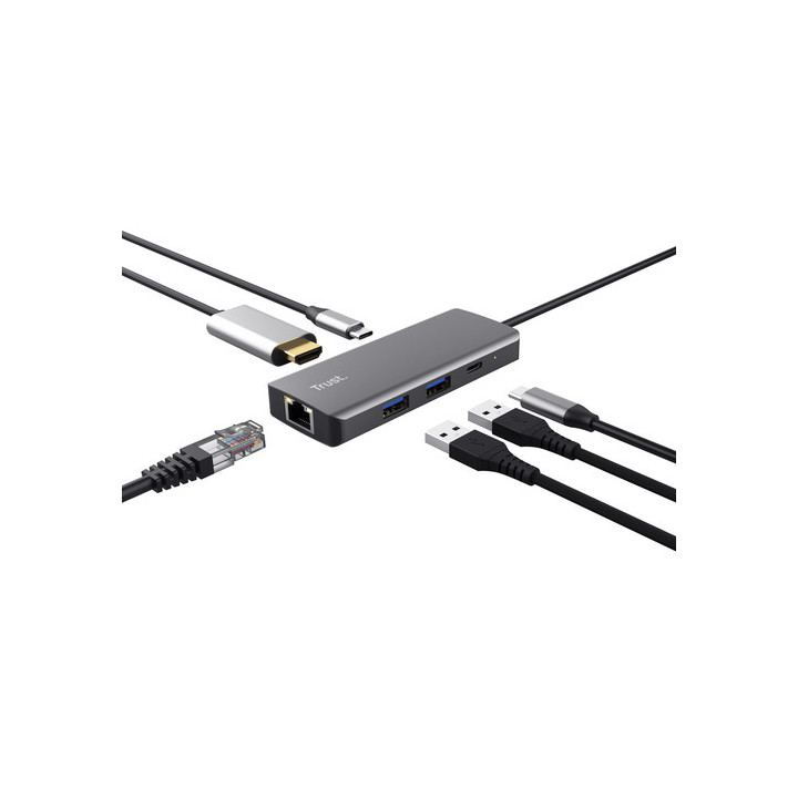 Adaptateur DALYX USB-C 6 en 1 - 24968 | Trust 