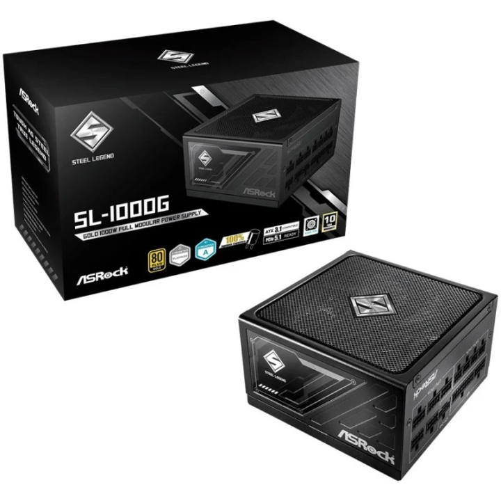 Steel Legend SL-1000G - 1000W - 80+ Gold - Noir - 90UXS100GFEAAA | ASRock 