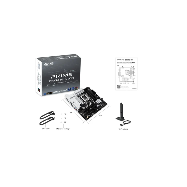 PRIME Z890M-PLUS WIFI - Z890 - LGA1851 - DDR5 - mATX - 90MB1J80M0EAY0 | Asus 