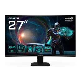 GS27QCA 27" CURVE QHD - 180Hz - VA - 1ms - HDR - Adap Sync - GS27QCA | Gigabyte 