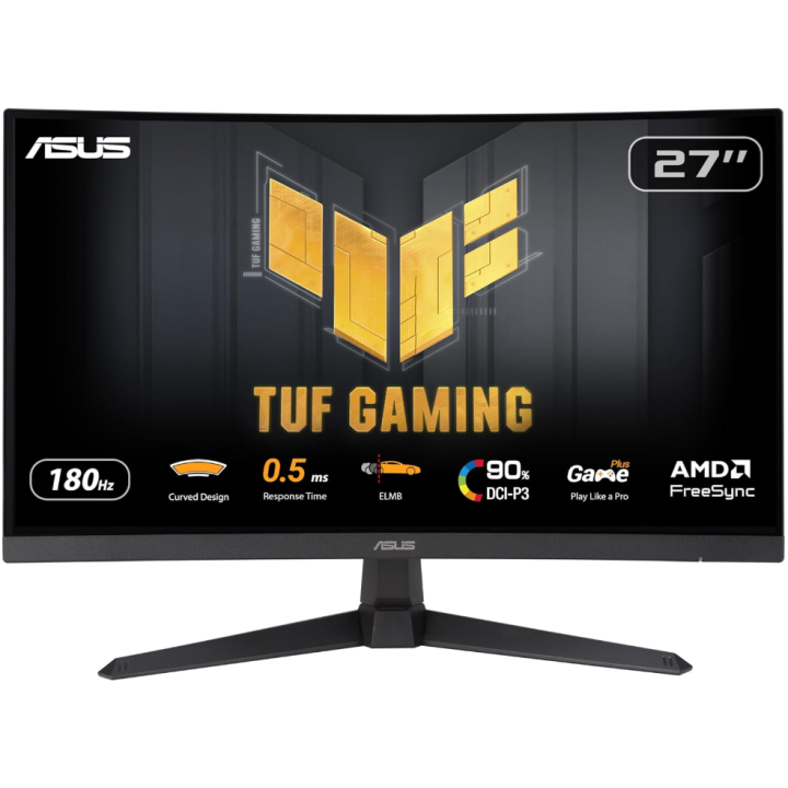 TUF 27" CURVE QHD - 180Hz - 1ms - FAST-VA - HDR - FreeSync - 90LM0AQ1B01170 | Asus 