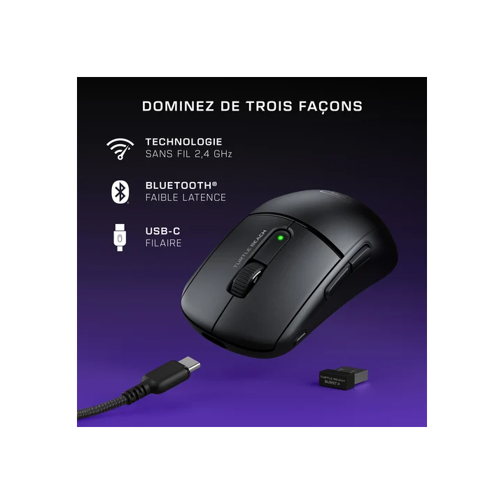Brust II Air - Sans fil - Bluetooth - Noir - TBM210105 | Turtle Beach 