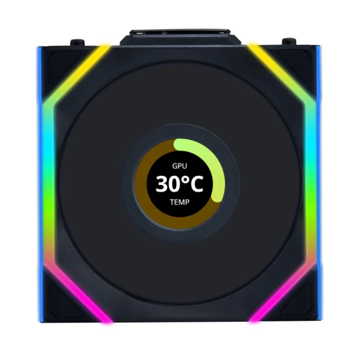 UNI FAN SL LCD ARGB PWM - Sans Fil 120mm - Noir - 12SLLCD1W1B | Lian-Li 