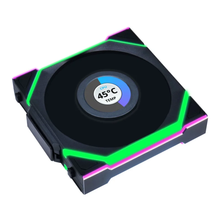 UNI FAN SL LCD ARGB PWM - Sans Fil 120mm - Noir - 12SLLCD1W1B | Lian-Li 