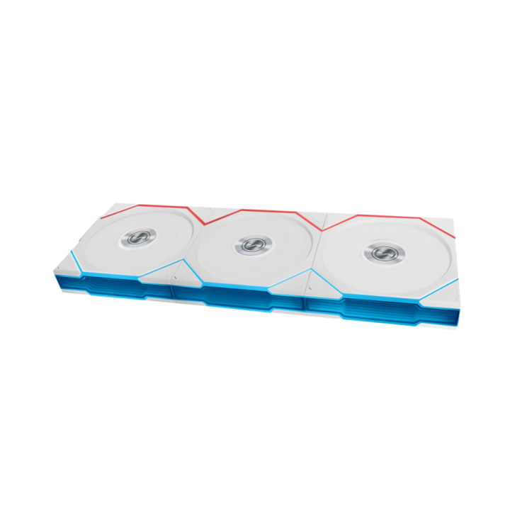 UNI FAN TL Ss fil ARGB PWM - Pack 3x120mm - Blanc - 12TL1W3W | Lian-Li 